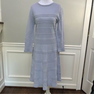 Vince Camuto Ice Blue Midi Sweater Dress M